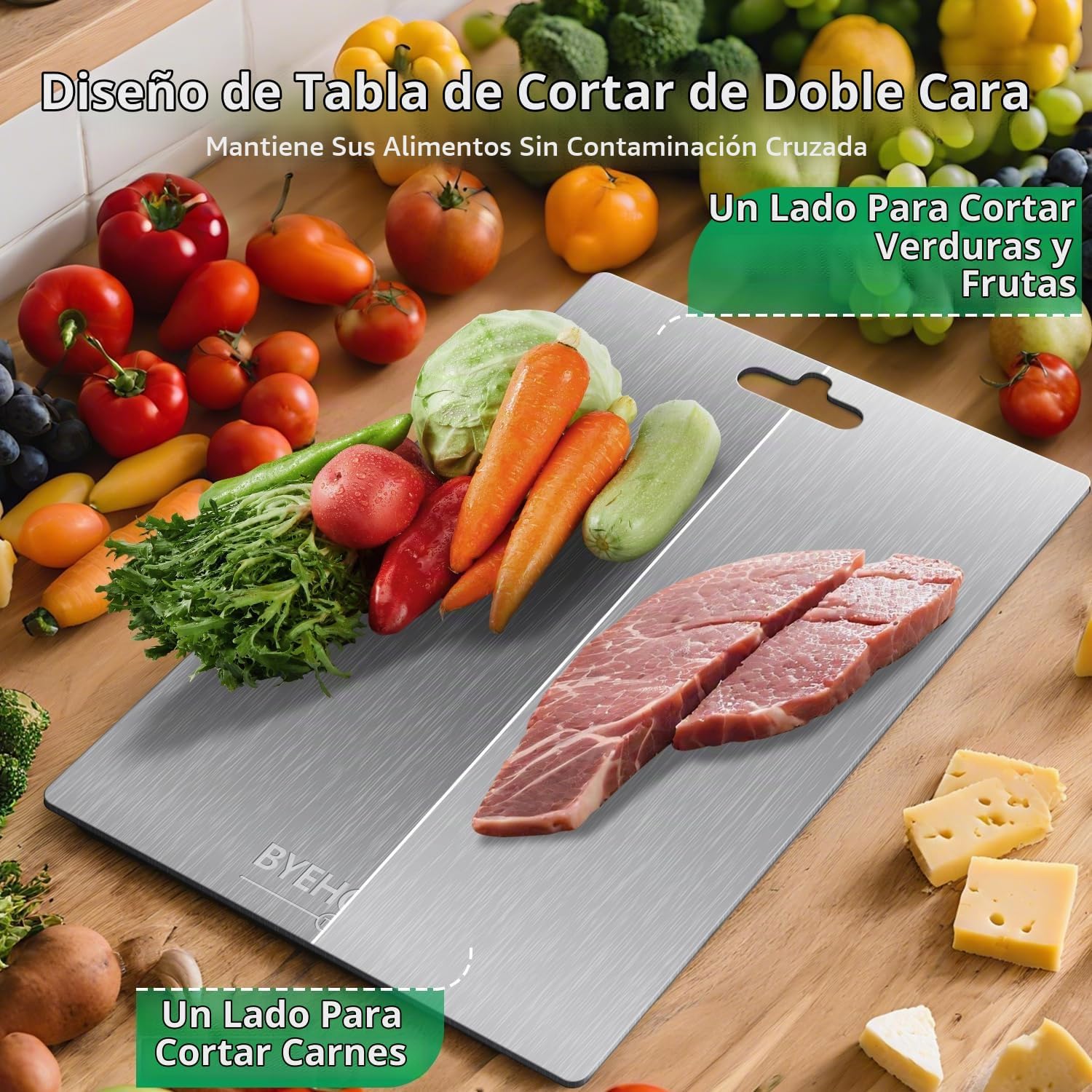 Tabla de Cortar de Titanio para Cocina, Tabla de Cortar de Titanio...