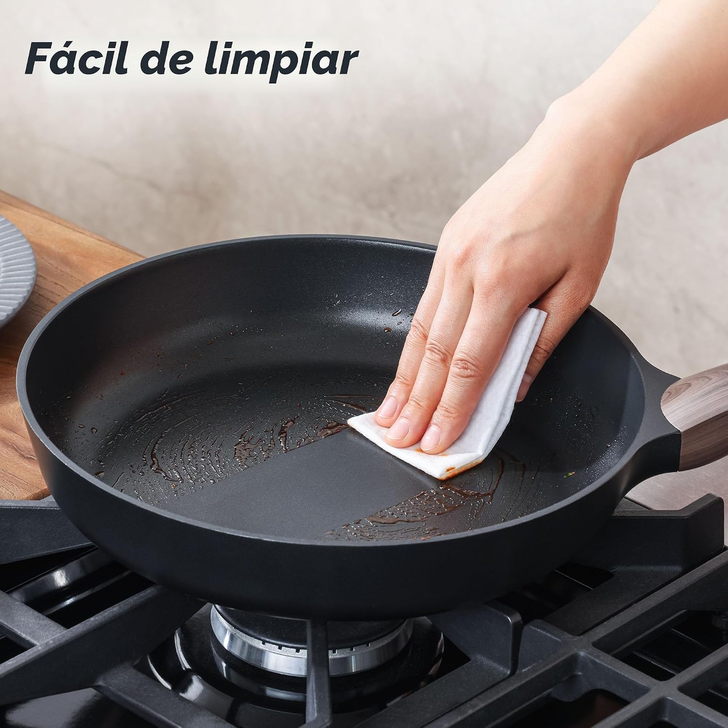 SENSARTE Sartén antiadherente para saltear y freír de 11 pulgadas,...