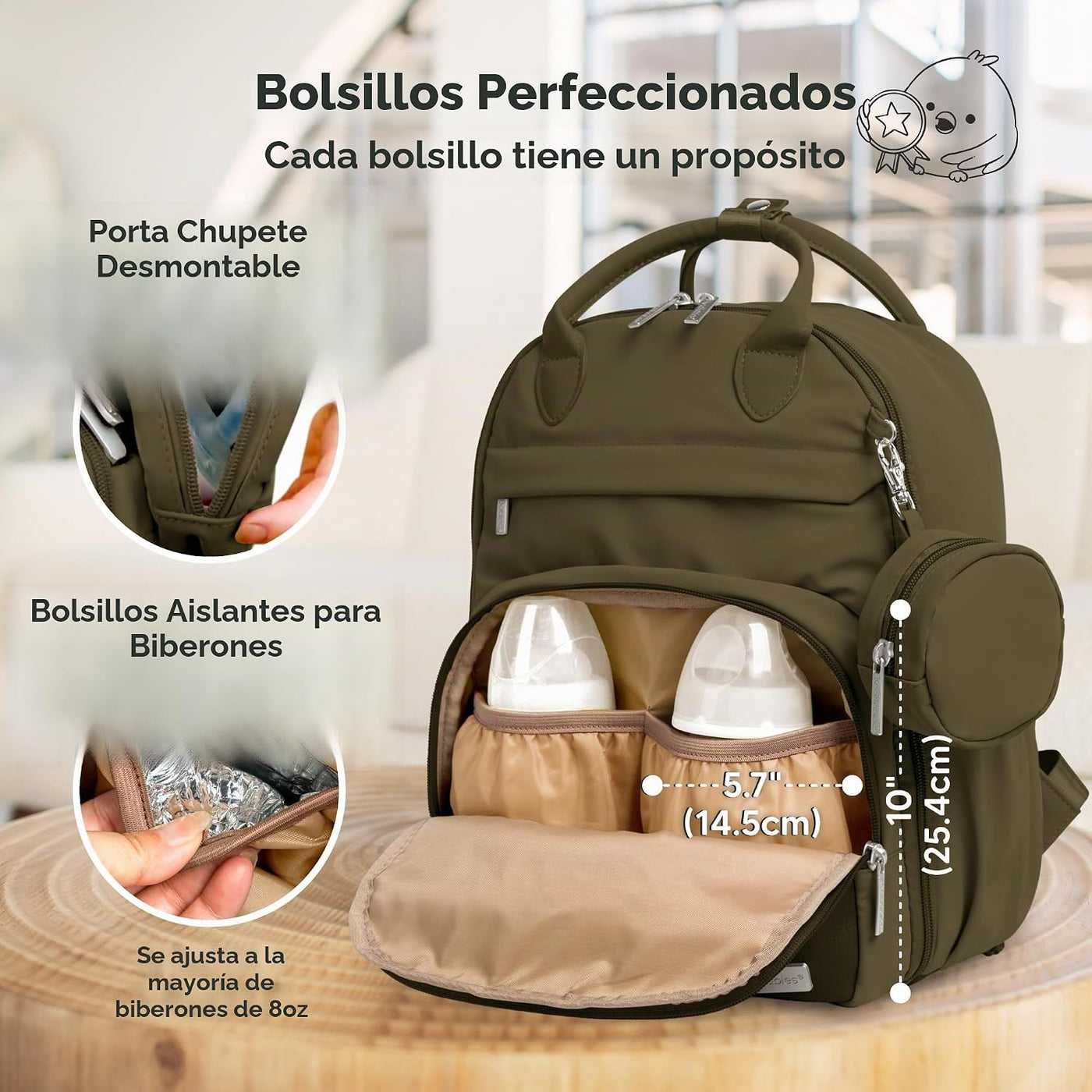 KeaBabies - Mochila para pañales, mochilas de viaje para pañales (o...