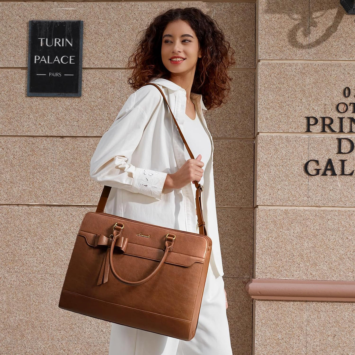 LOVEVOOK Bolsa de mano para computadora portátil para mujer, bolsa...