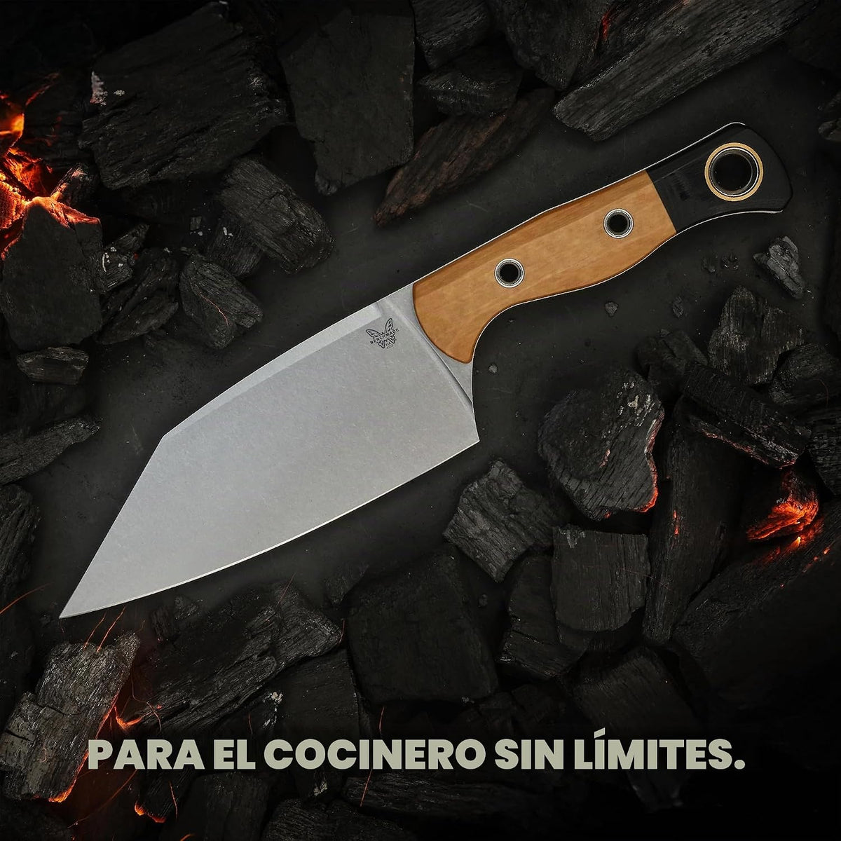 Benchmade - Cuchillo 4010 Station, Cuchillo de hoja fija para la co...