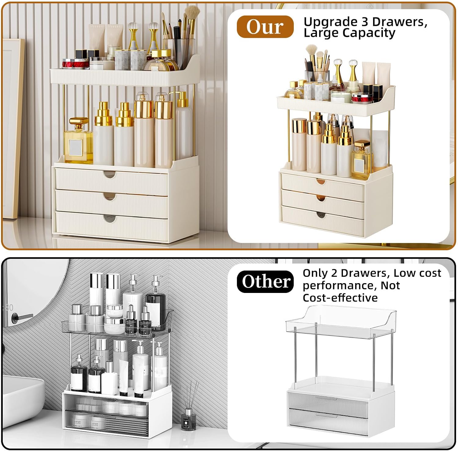 StorBin Arcylic - Organizador de maquillaje y cuidado de la piel de...