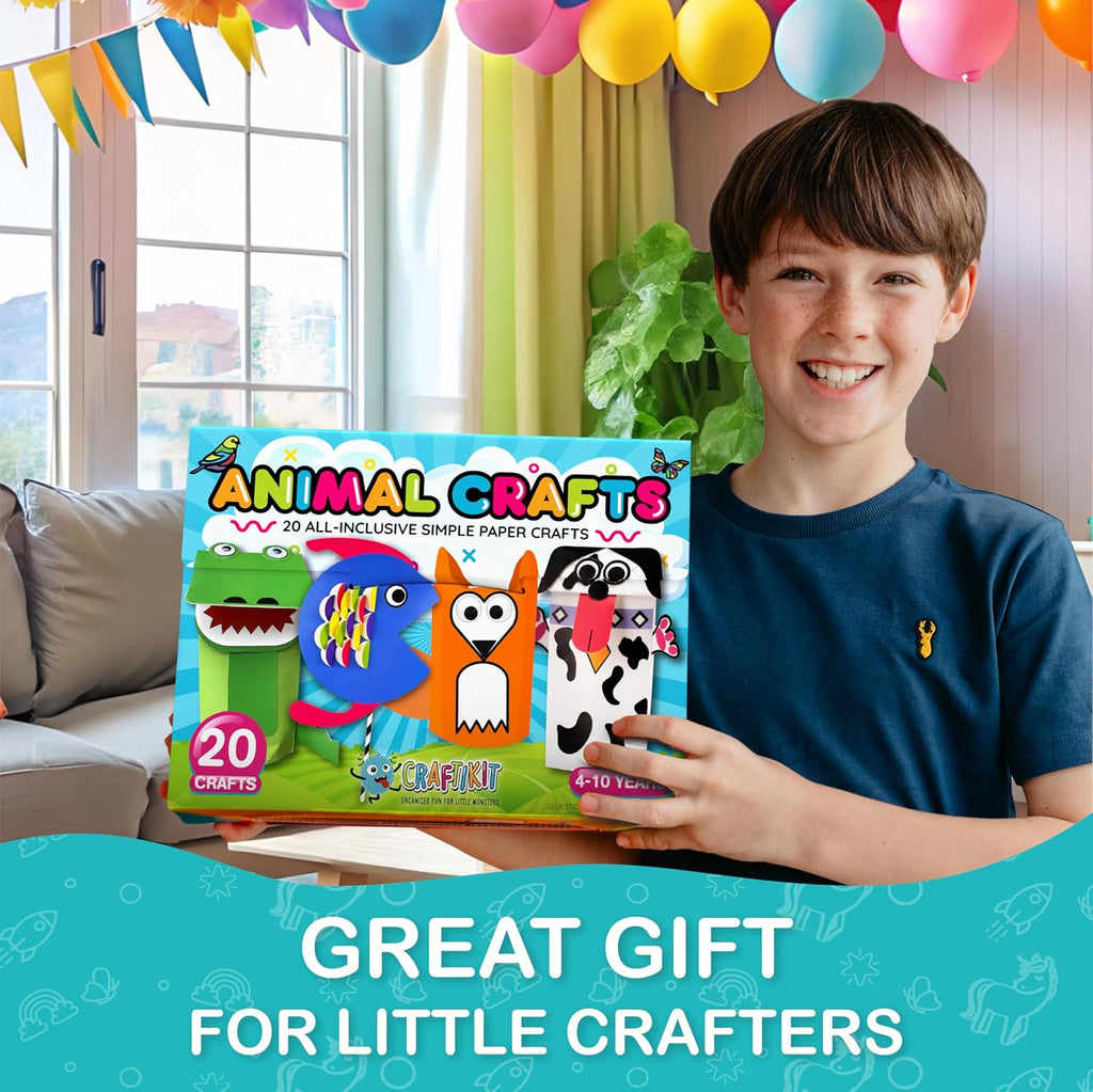 Craftikit® 20 artes y manualidades de animales para niños pequeños...