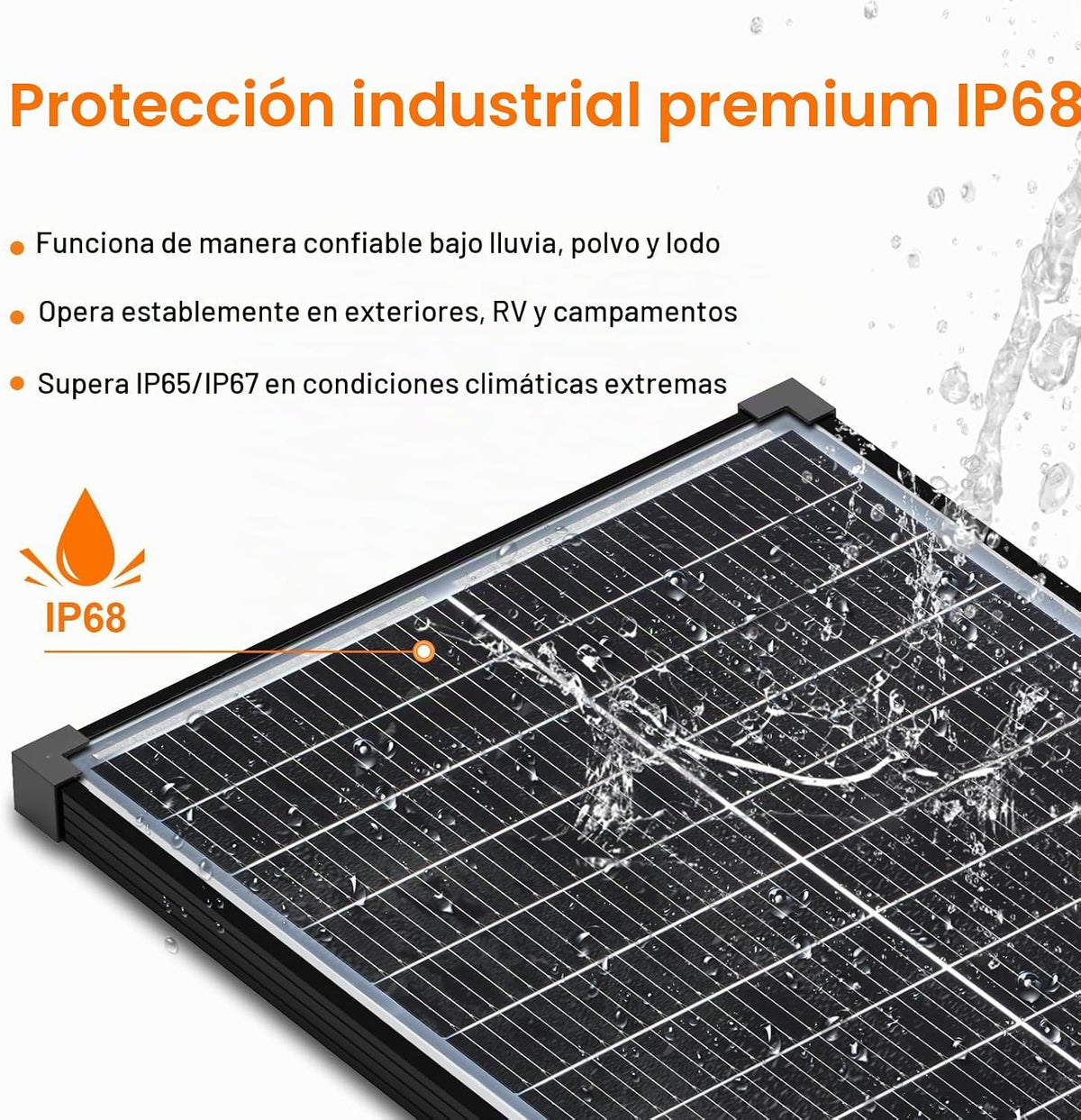 Panel solar de 100W, tipo N 12V 18BB, 25,2% de alta eficiencia | Pa...