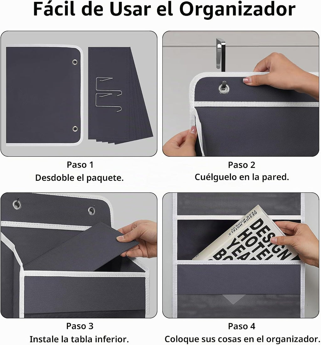 TYMENSH Organizador para colgar sobre puerta con 5 bolsillos grande...