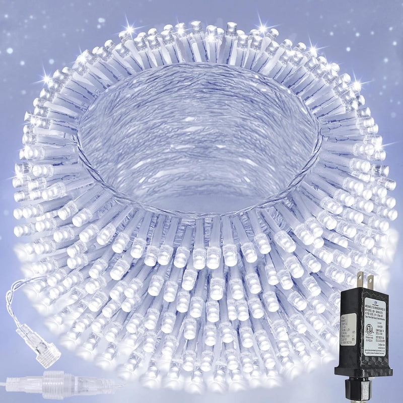 Guirnalda de 200 luces LED conectables, luces de Navidad de 66 pies...