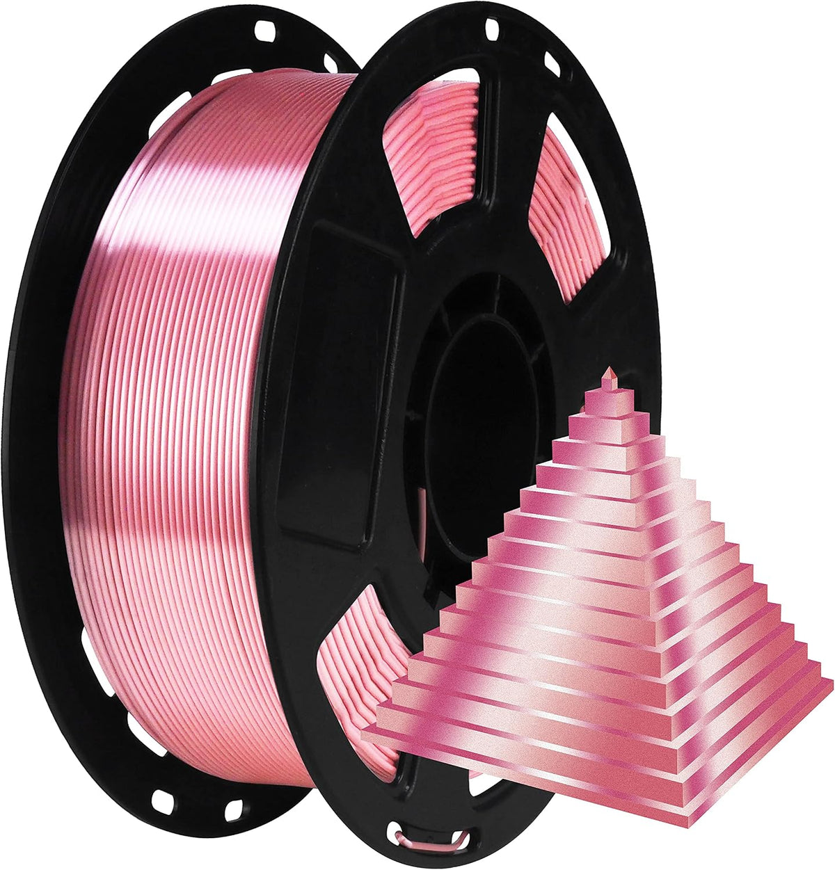 Bblife - Filamento PLA de color rosa dorado, brillante, perlado y c...