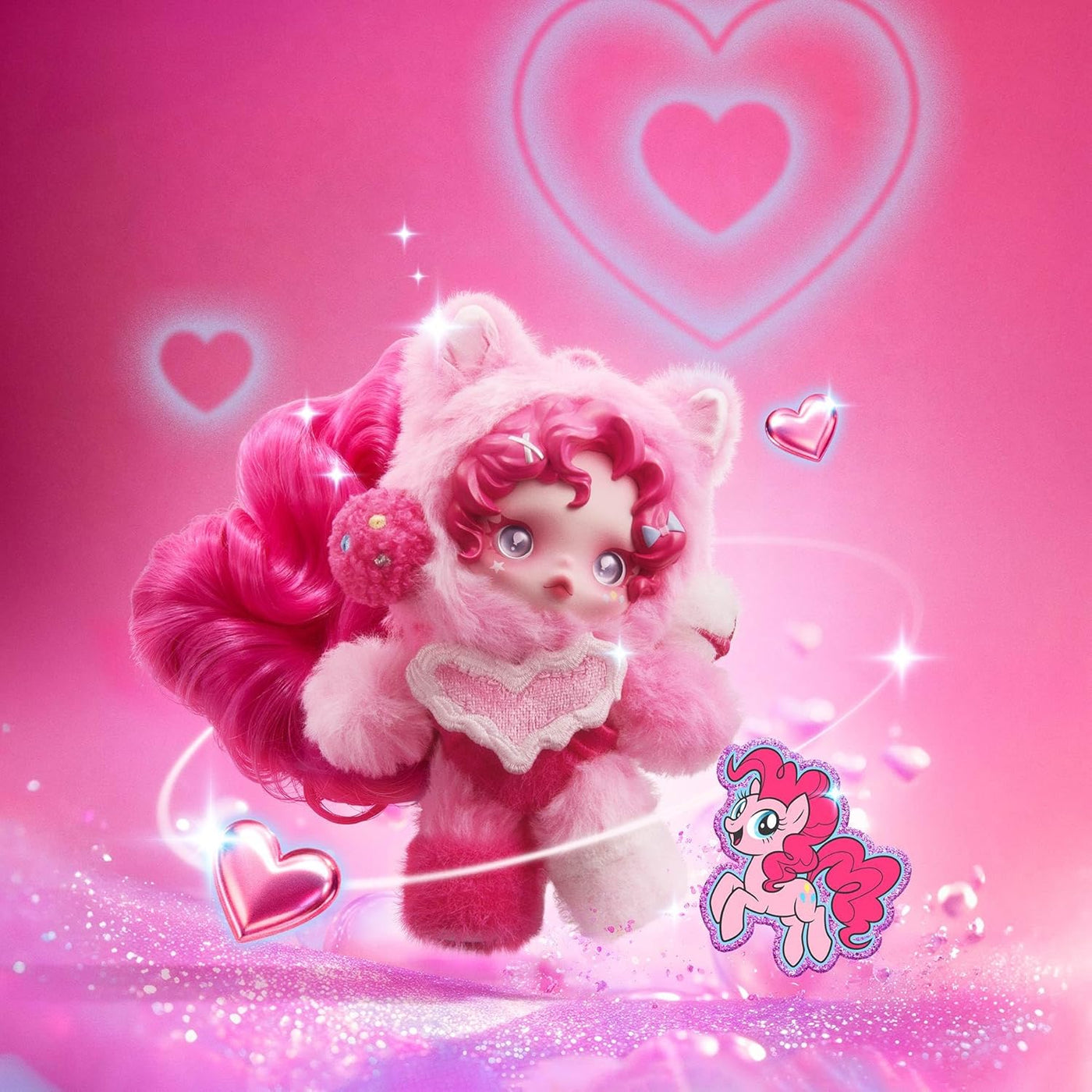 POP MART SKULLPANDA × My Little Pony Series - Caja ciega de felpa,...