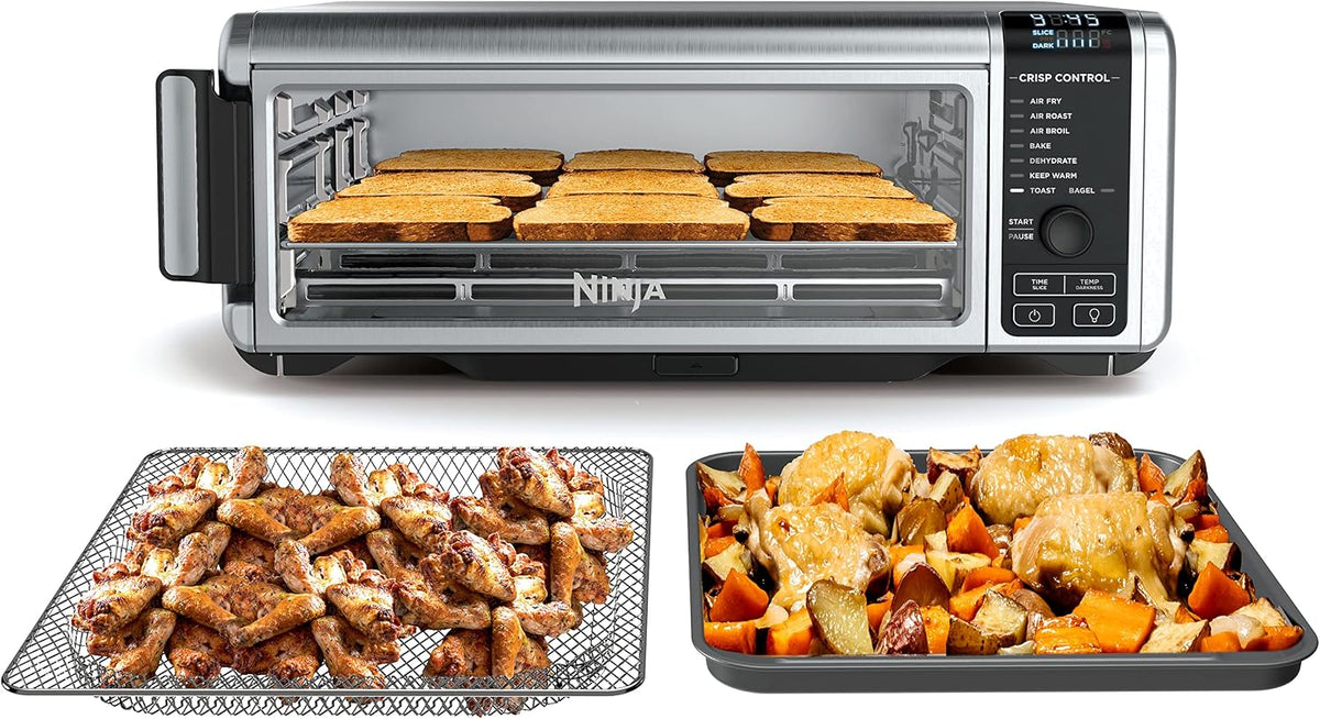 Horno de Encimera Digital Ninja Air Fry, Funcionalidad 8 en 1, 1800...
