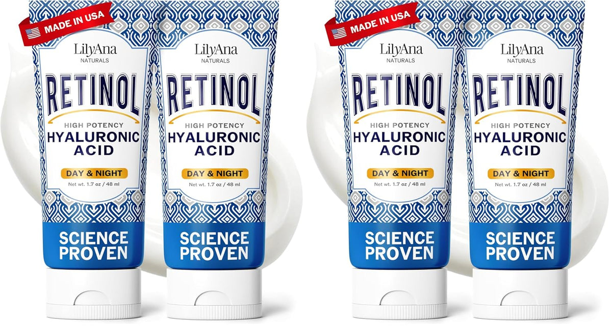 LilyAna Naturals Crema de retinol - Hidratante antienvejecimiento p...