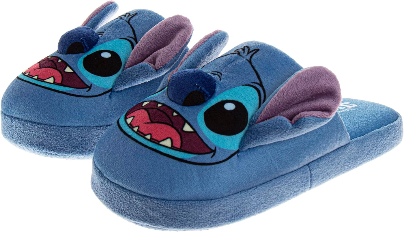 Disney Lilo and Stitch - Pantuflas de felpa para niños y niñas, pan...