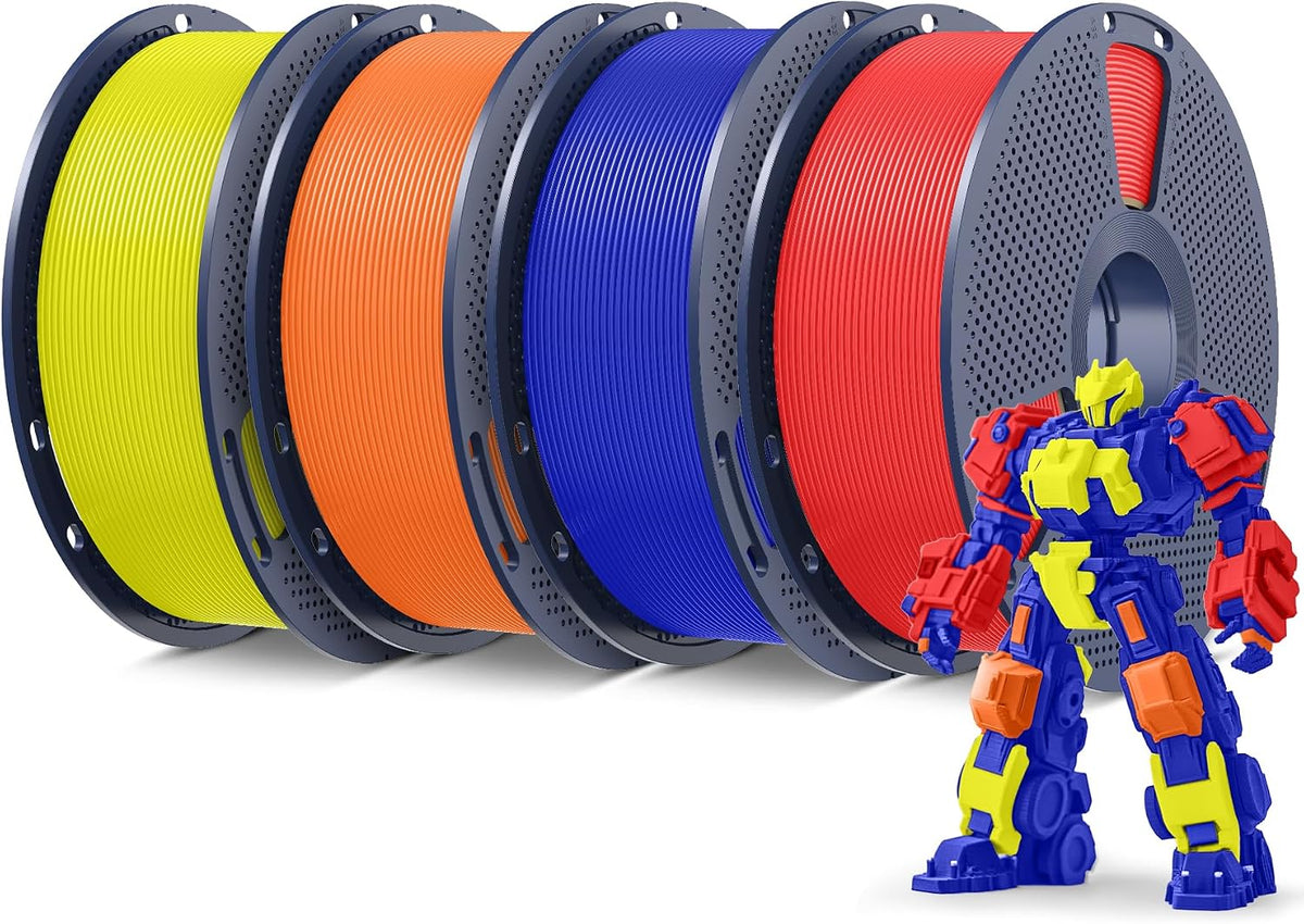 SUNLU Filamento PLA Plus para impresora 3D de 0.07 in, paquete de 8...