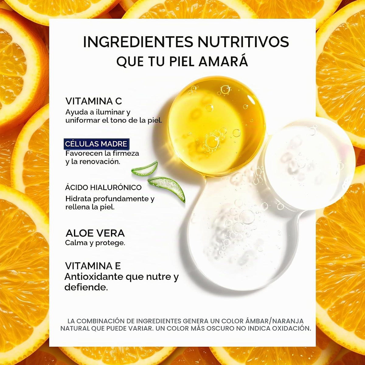 Ember Cloud Suero de vitamina C para rostro con células madre y áci...