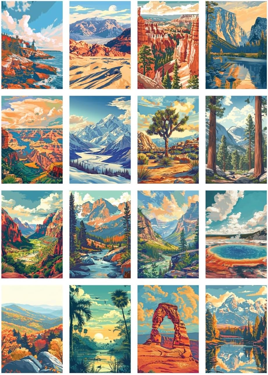 RoseArt - Juego de caja de rompecabezas de parques nacionales - 16...