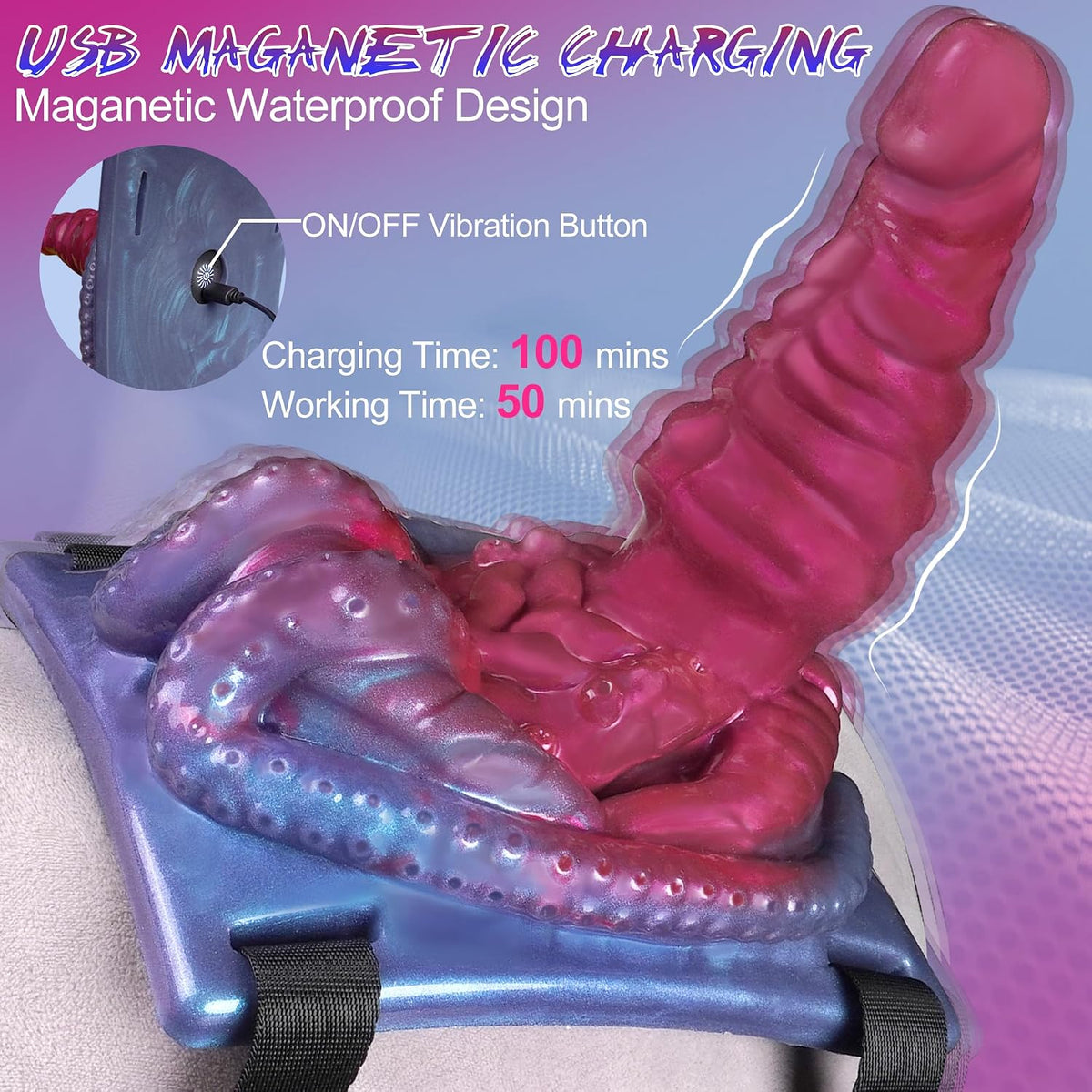 Grind Vibrador Monstruo Consolador Montando Grinder Fantasía Consol...