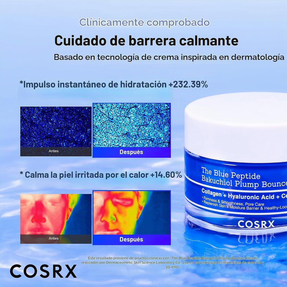 COSRX The Blue Copper Peptide Serum &amp; Cream Duo - Suero peptídi...