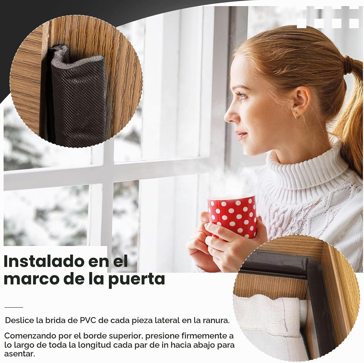BBTO Burlete para puertas y ventanas a prueba de ruidos\/inclemenci...