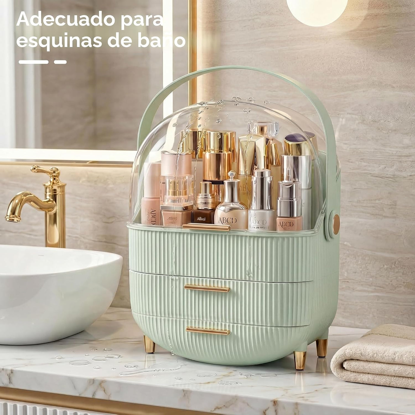 NestOrganix Organizador de maquillaje para el cuidado de la piel co...