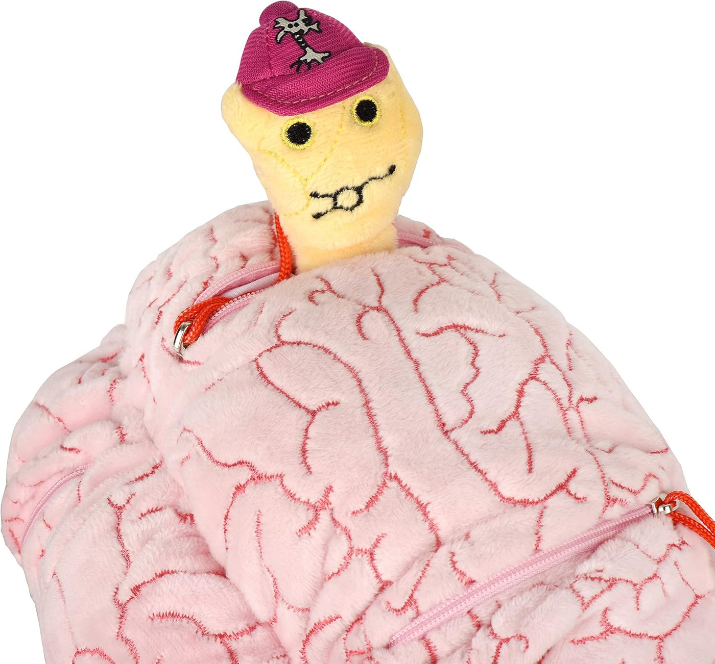 GIANT MICROBES Peluche de cerebro de lujo de 9.5 pulgadas, incluye...
