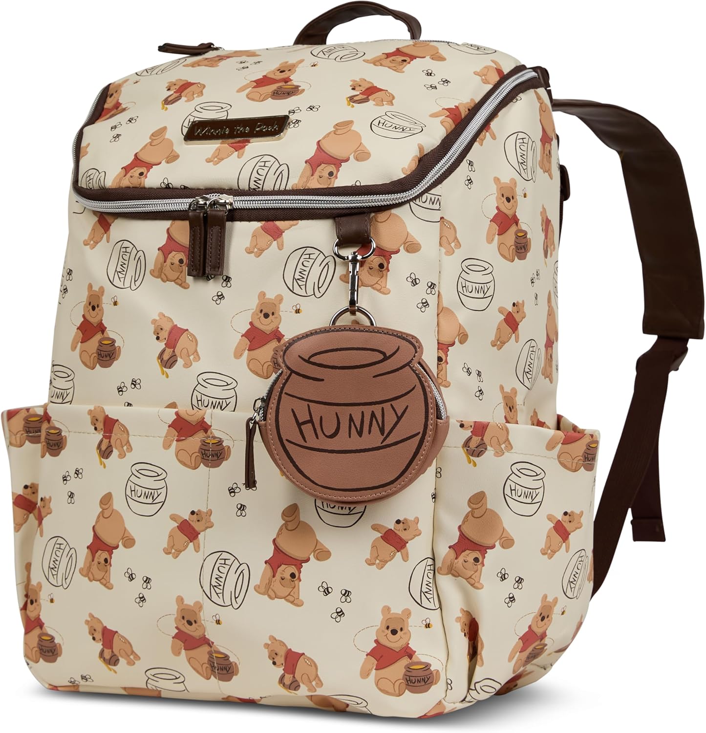 Disney Winnie the Pooh - Mochila para pañales con cambiador, bolsa...