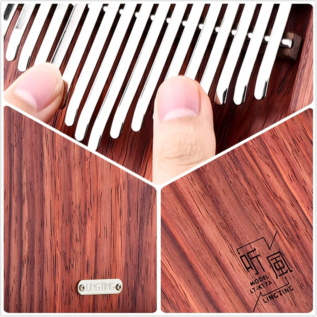 LingTing Kalimba - Piano de pulgar de 17 teclas Mbira, regalo para...