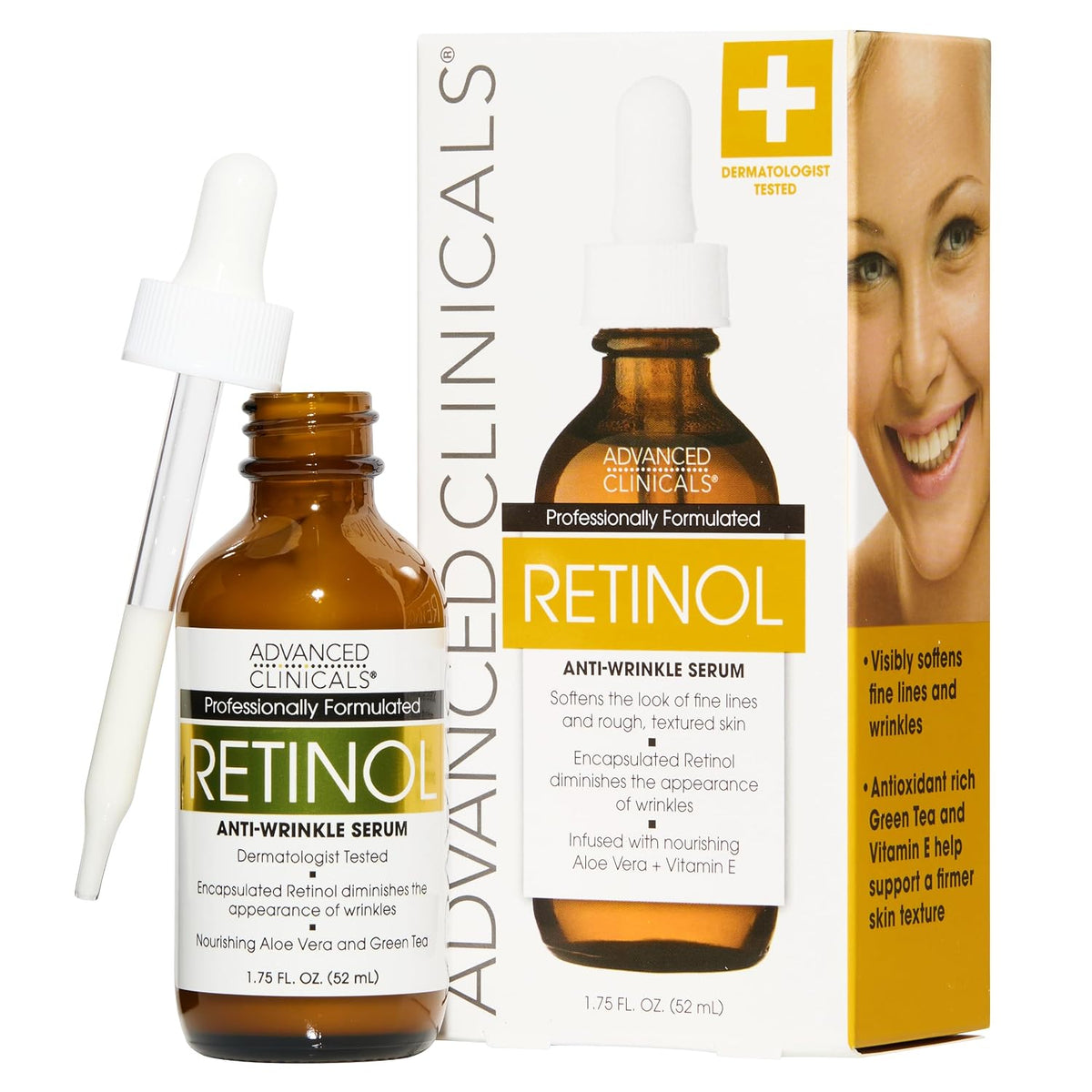 Advanced Clinicals Suero de retinol para la cara | Suero de retinol...