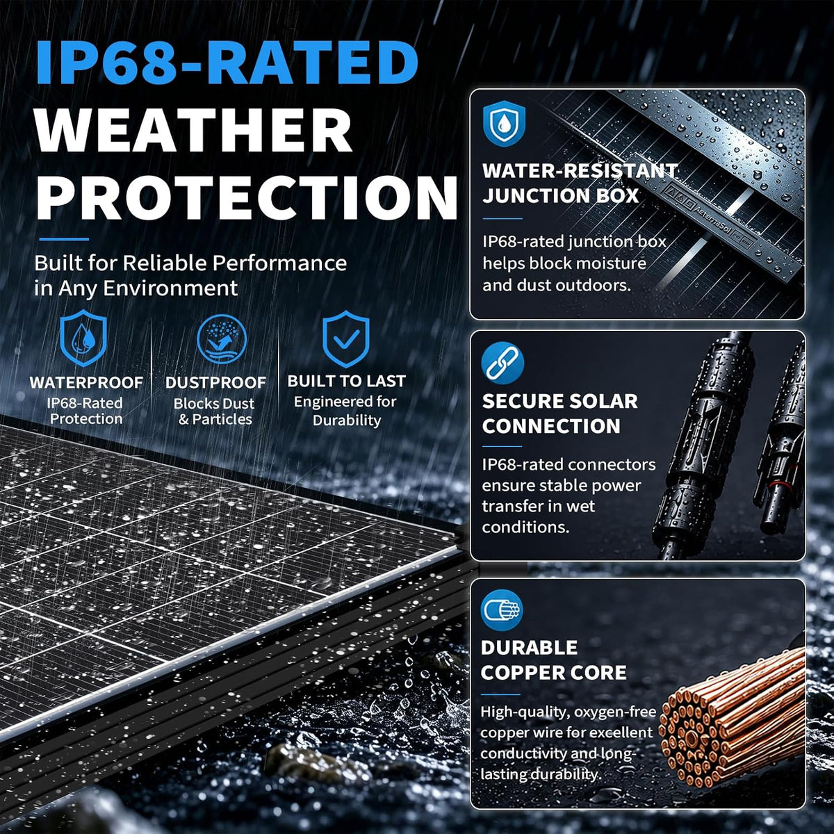 Panel solar de 400 vatios, 12V 2PCS paneles solares de 200 vatios,...
