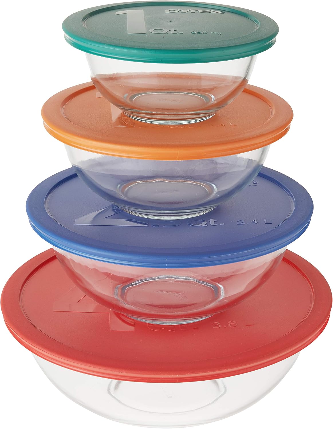 Pyrex Smart Essentials juego de tazones, Multicolor