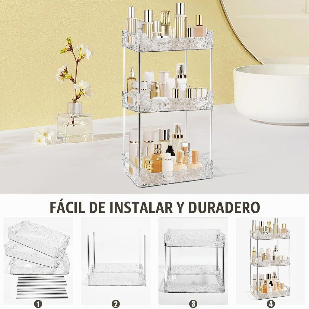 TENDER EPOCH Organizador de Encimera de Baño de 3 Niveles Almacenam...