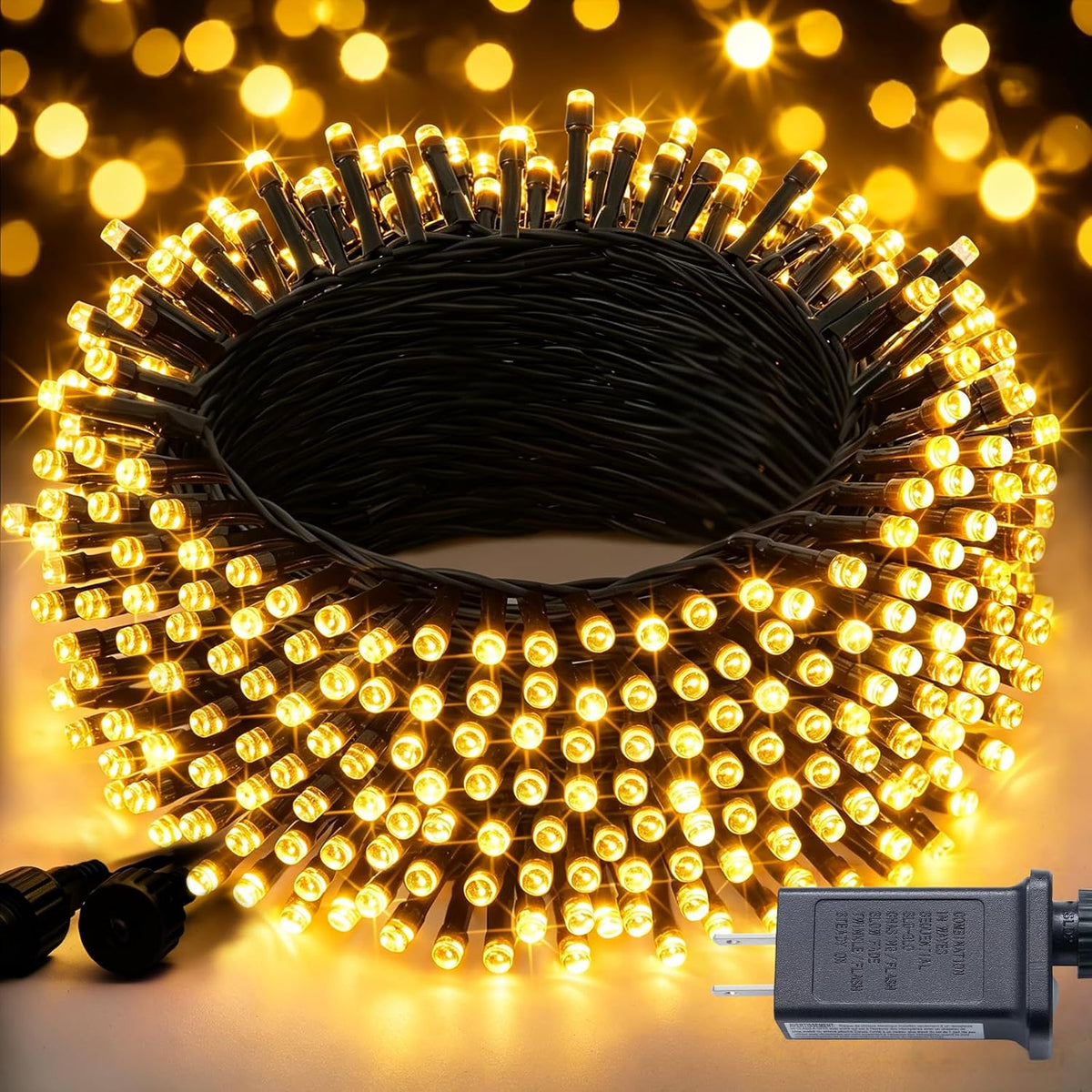 JMEXSUSS 250 luces LED de Navidad para exteriores, cadena de luces...
