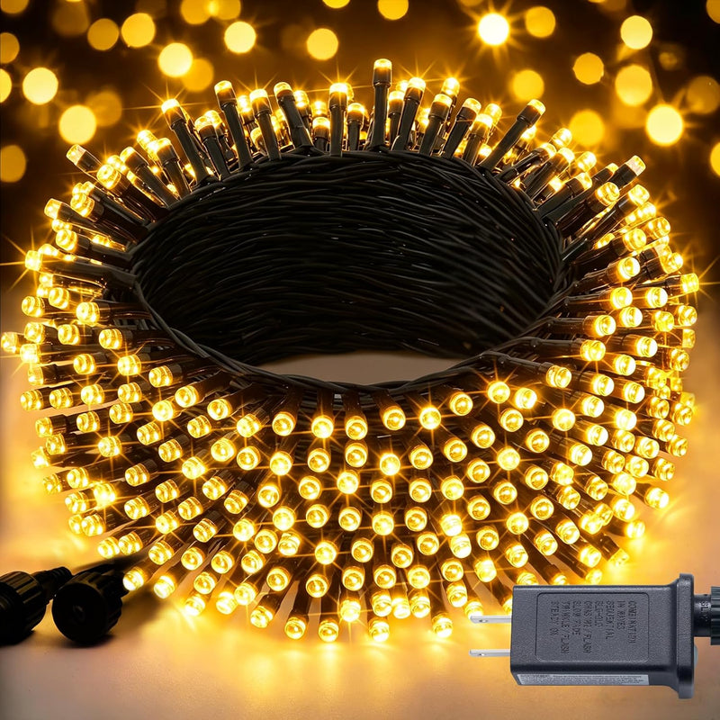 JMEXSUSS 250 luces LED de Navidad para exteriores, cadena de luces...