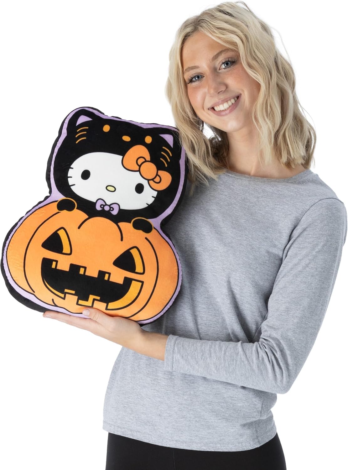 Sanrio Pumpkin Hello Kitty - Almohada de nube de Halloween de 11 pu...