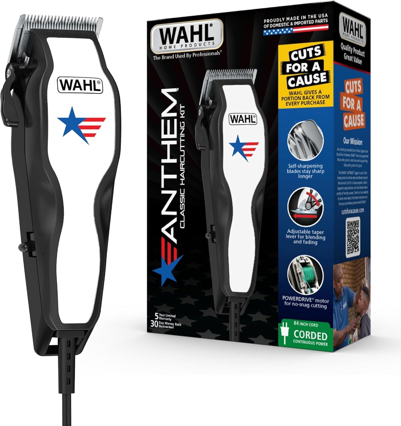 Wahl USA Anthem - Kit de corte de pelo clásico \u2013 Cortapelos co...