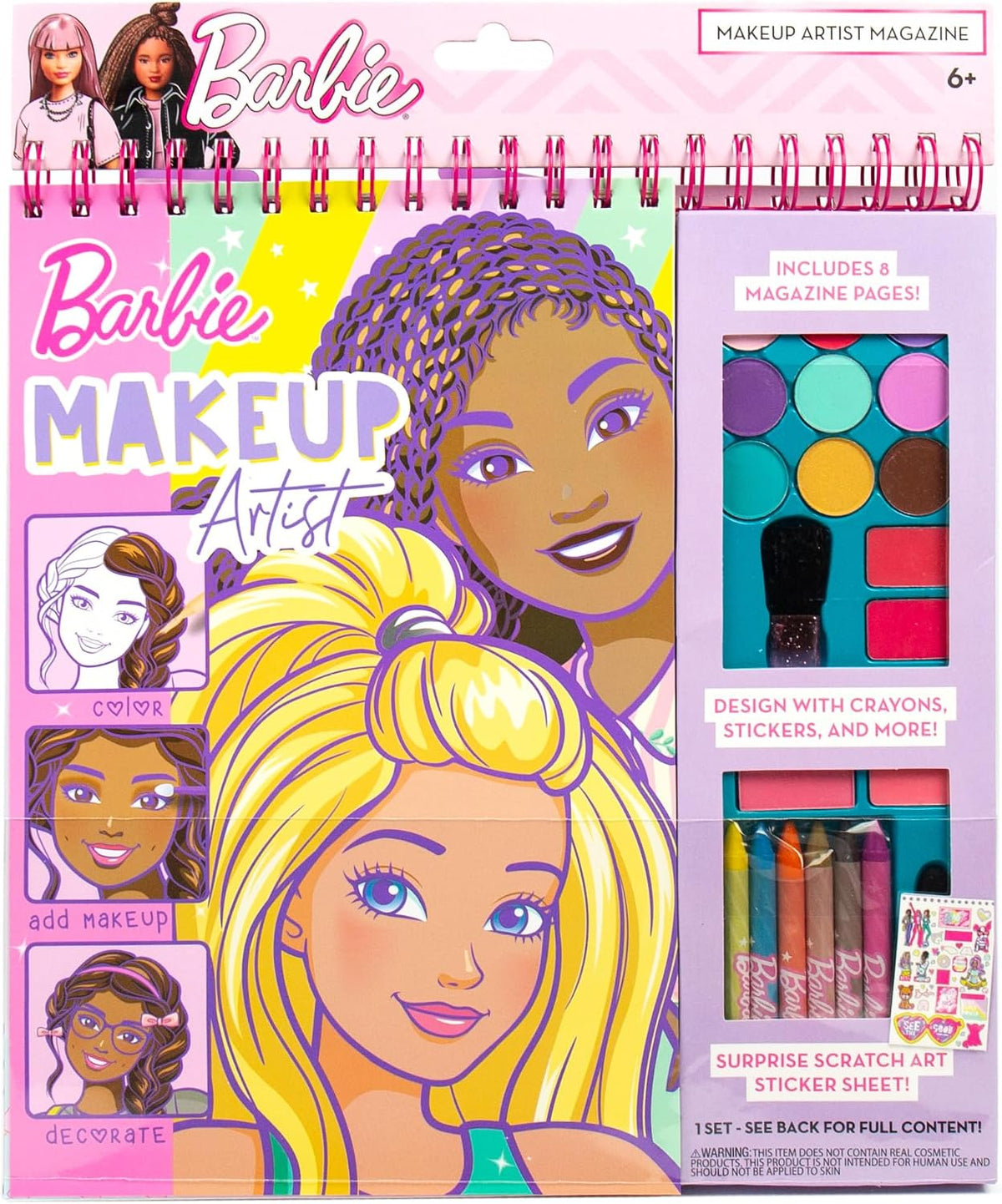 Horizon Group USA Kit de revista para artista de maquillaje, Barbie...
