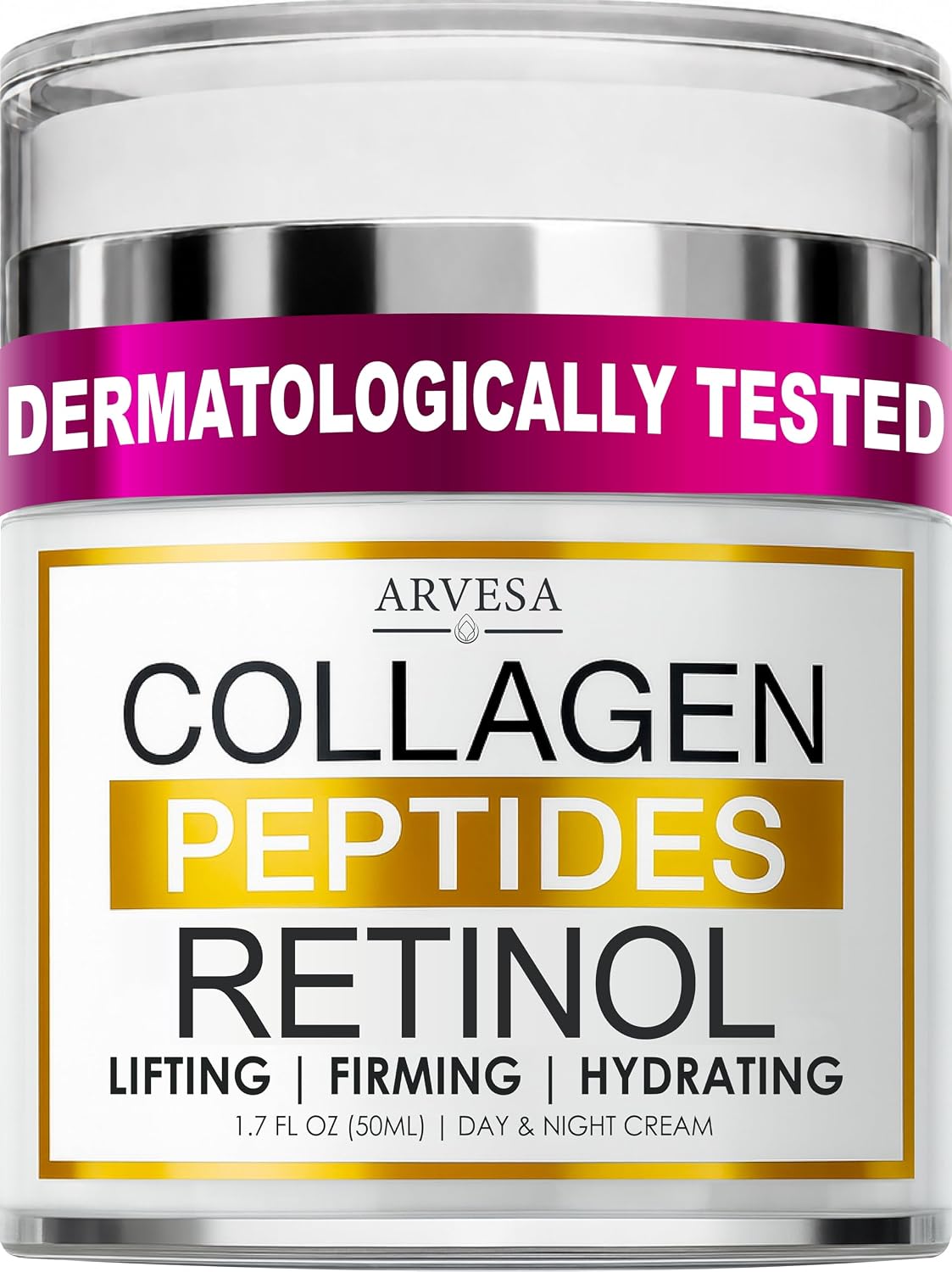 Crema de retinol para cara con péptidos de colágeno, hidratante | Á...
