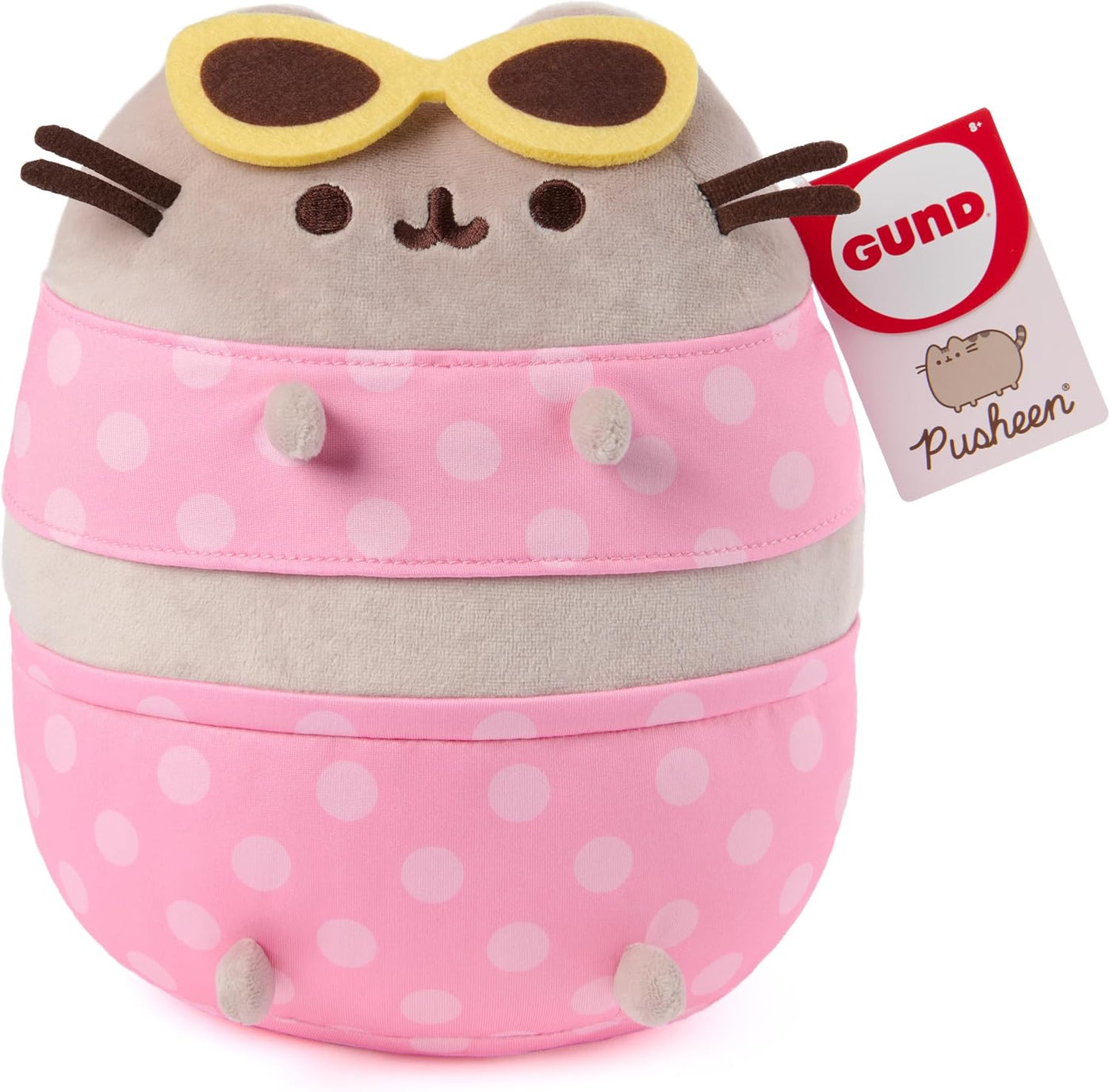 GUND Pusheen - Peluche para fiesta en la piscina, juguete esponjoso...