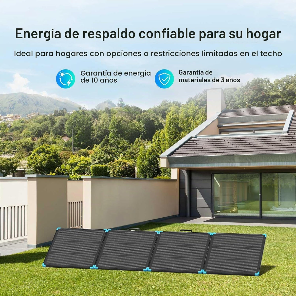 Panel solar portátil Renogy de 220 W, materiales de primera calidad...