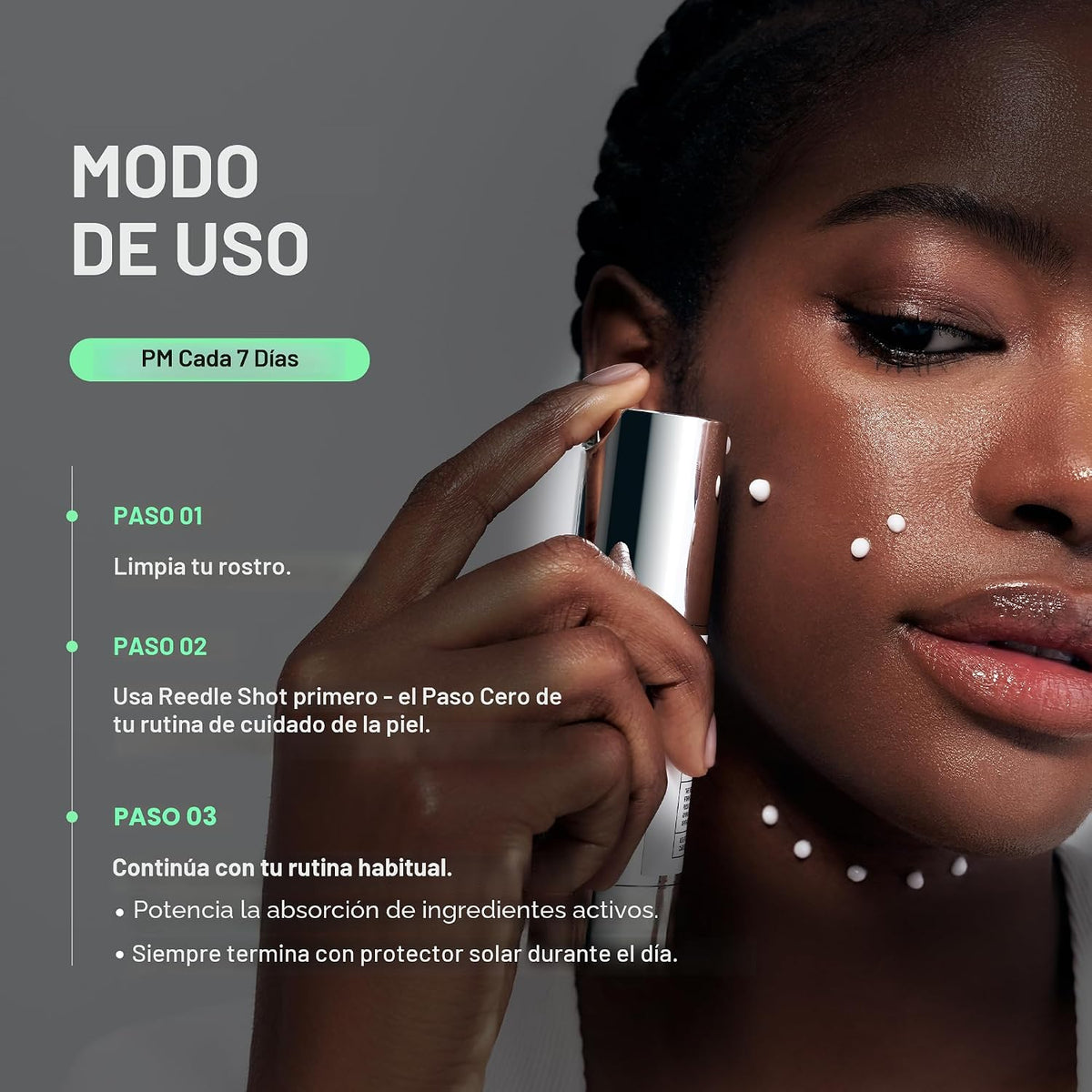 VT COSMETICS CICA Reedle Shot 700, suero de microagujas con espícul...
