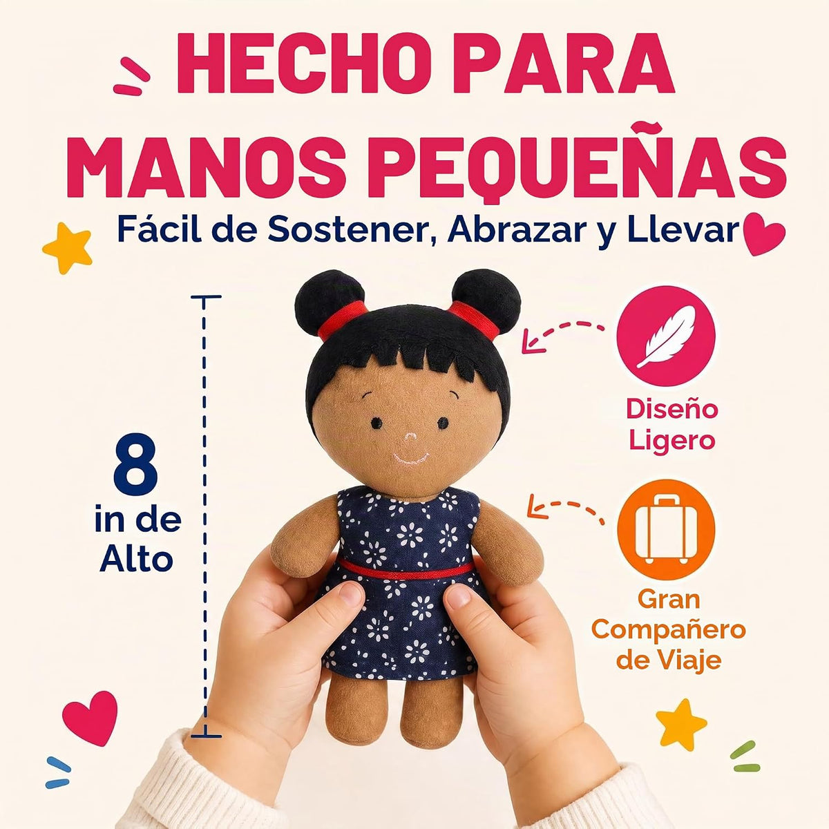Snuggle Stuffs Canasta de Amigos de Peluche Diversidad Multicultura...