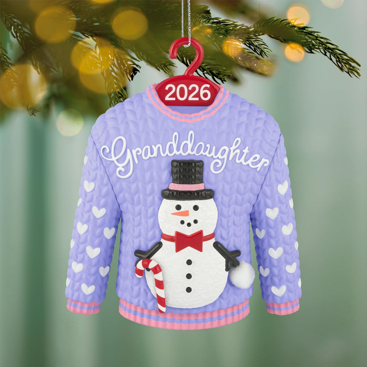 Hallmark Keepsake Adorno de Navidad (suéter de muñeco de nieve niet...