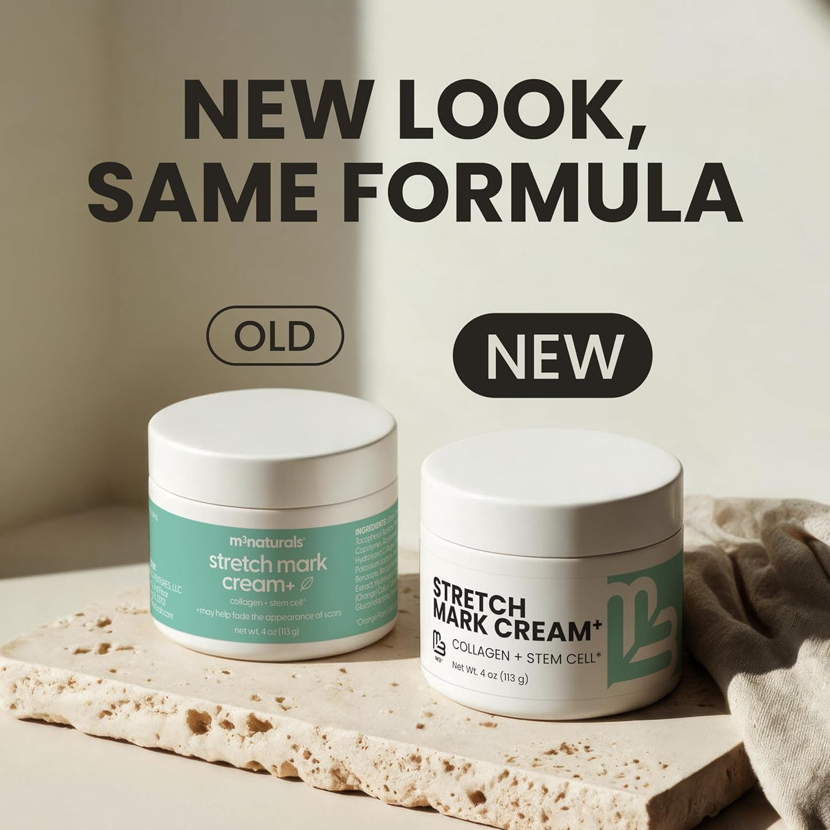 Crema para estrías M3 para el embarazo, con colágeno y célula madre...