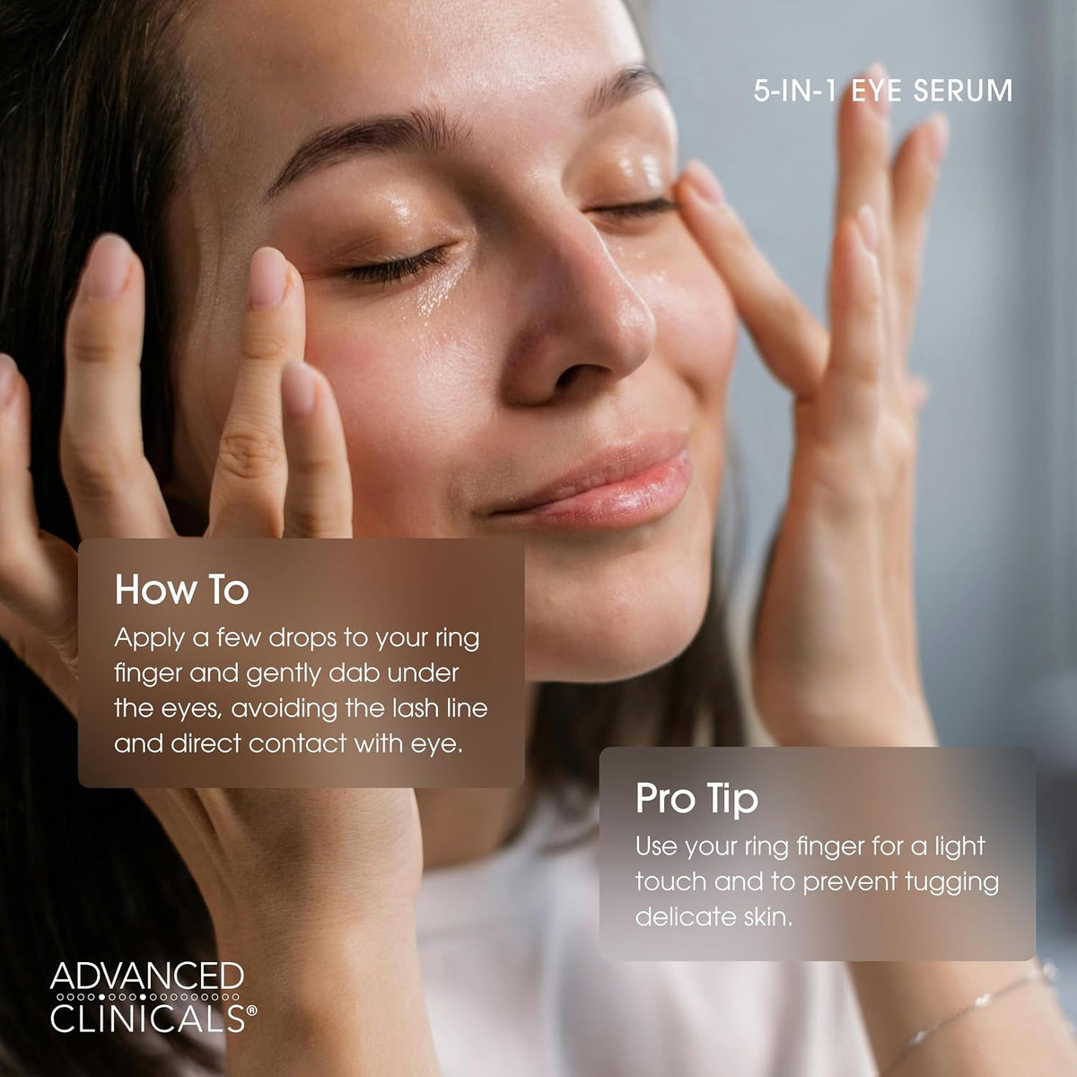 Advanced Clinicals Suero para ojos 5 en 1 | Multi-beneficio visible...