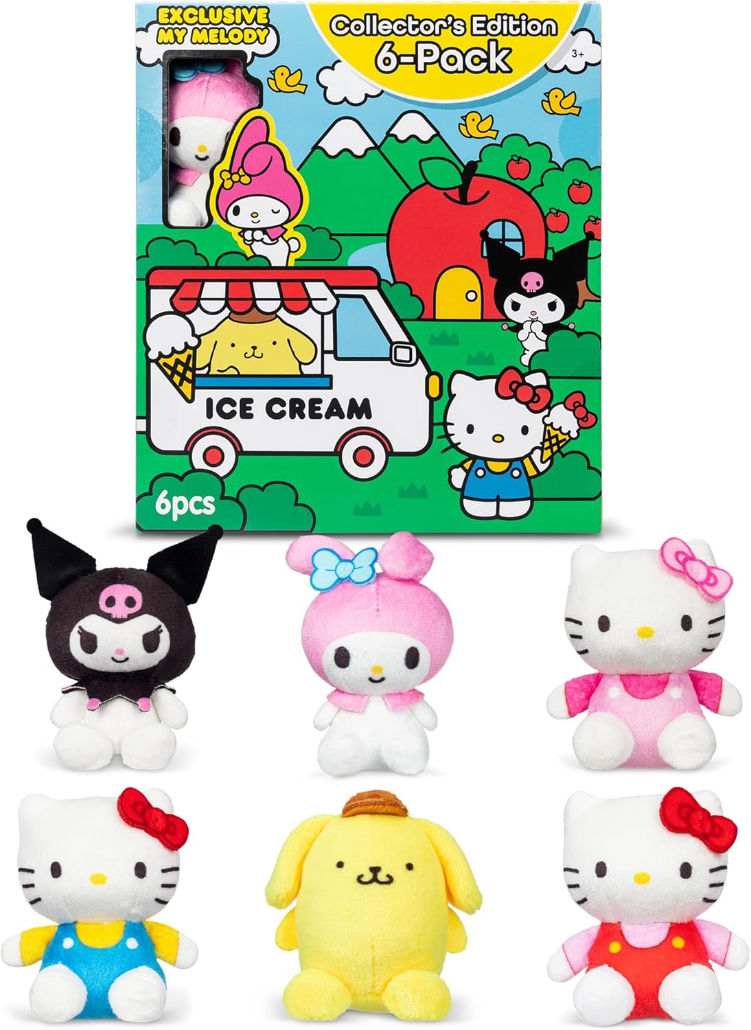 Micro Teenies Hello Kitty y amigos, paquete de 6 - Figura de peluch...