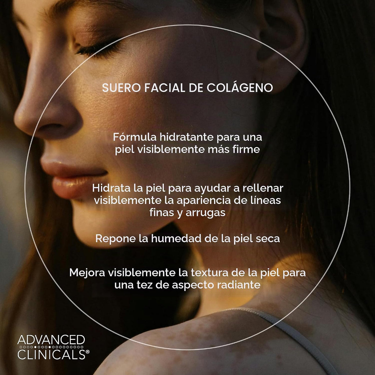 Advanced Clinicals - Suero facial de colágeno, hidratante, antienve...
