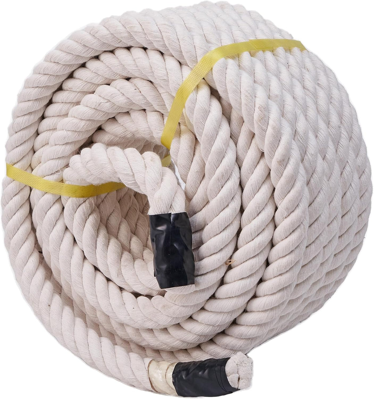 Cuerda de algodón blanco natural de 1\/2 pulgada x 100 pies, cuerda...