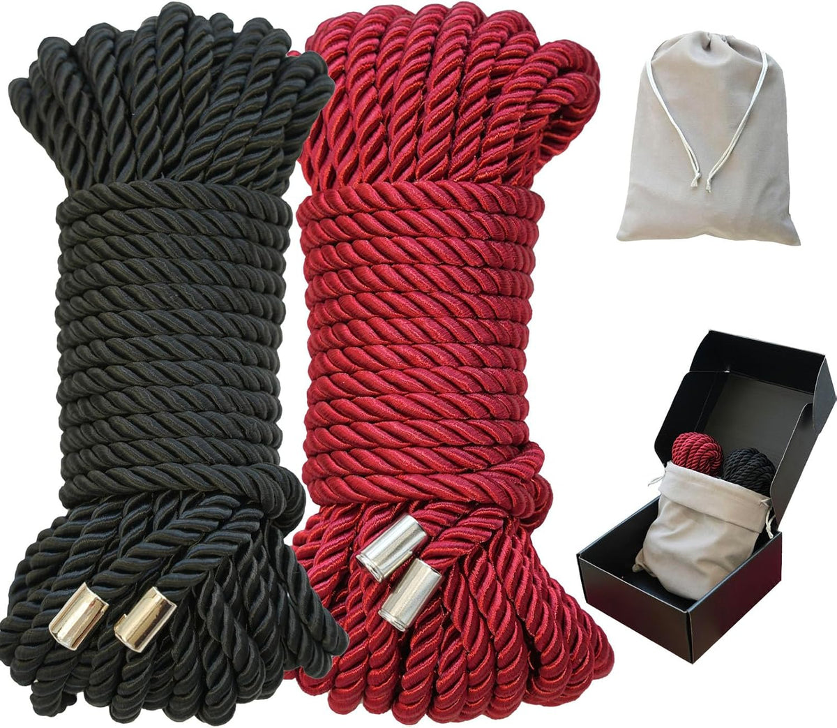 Cuerda de seda suave, juego de cordón de nailon satinado de 0.315 p...