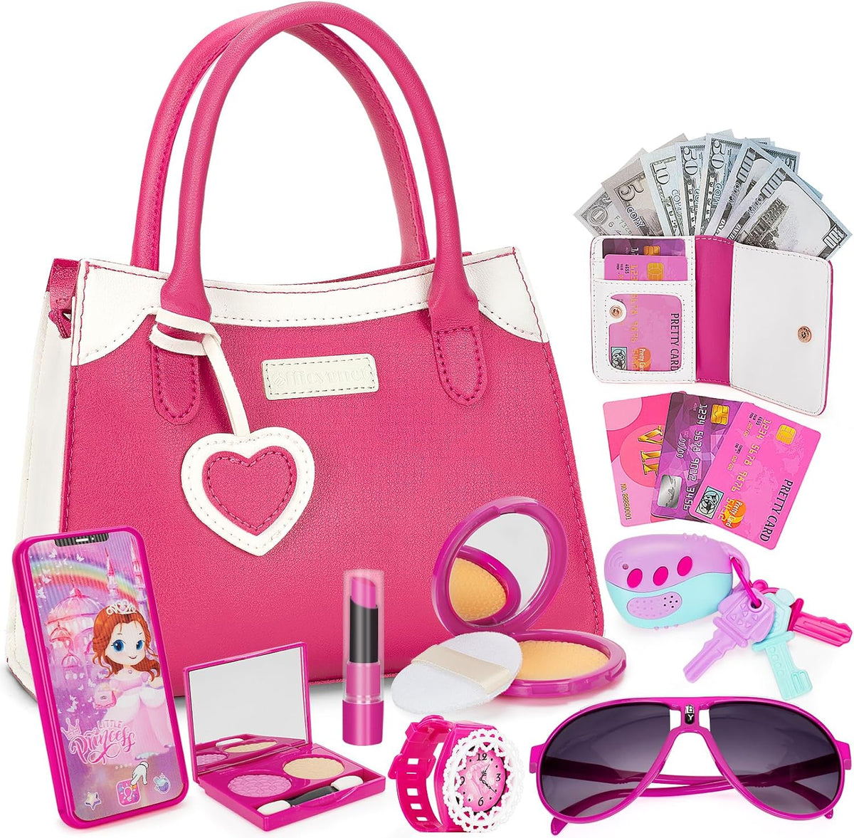 Bolso de juego Officygnet para niña pequeña, juguetes de princesa d...