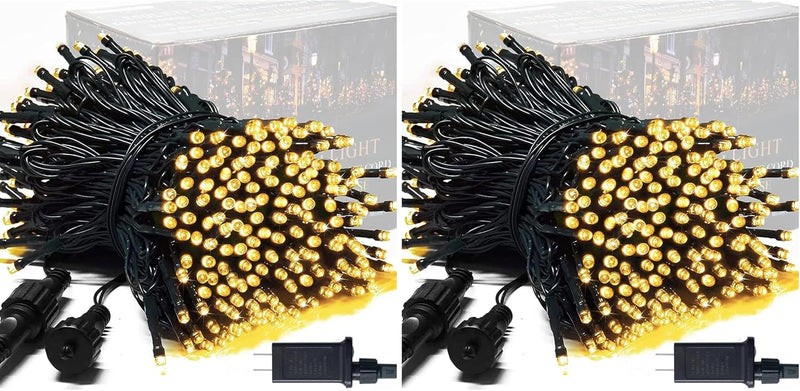 JMEXSUSS 250 luces LED de Navidad blancas cálidas impermeables para...