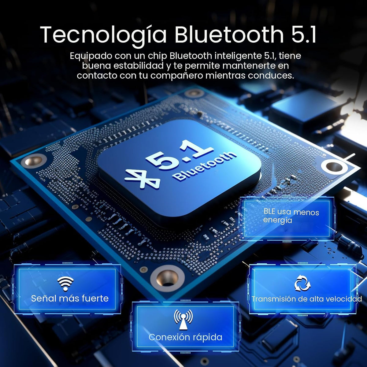 EJEAS V6 Pro - Auriculares Bluetooth para motocicleta, sistema de c...