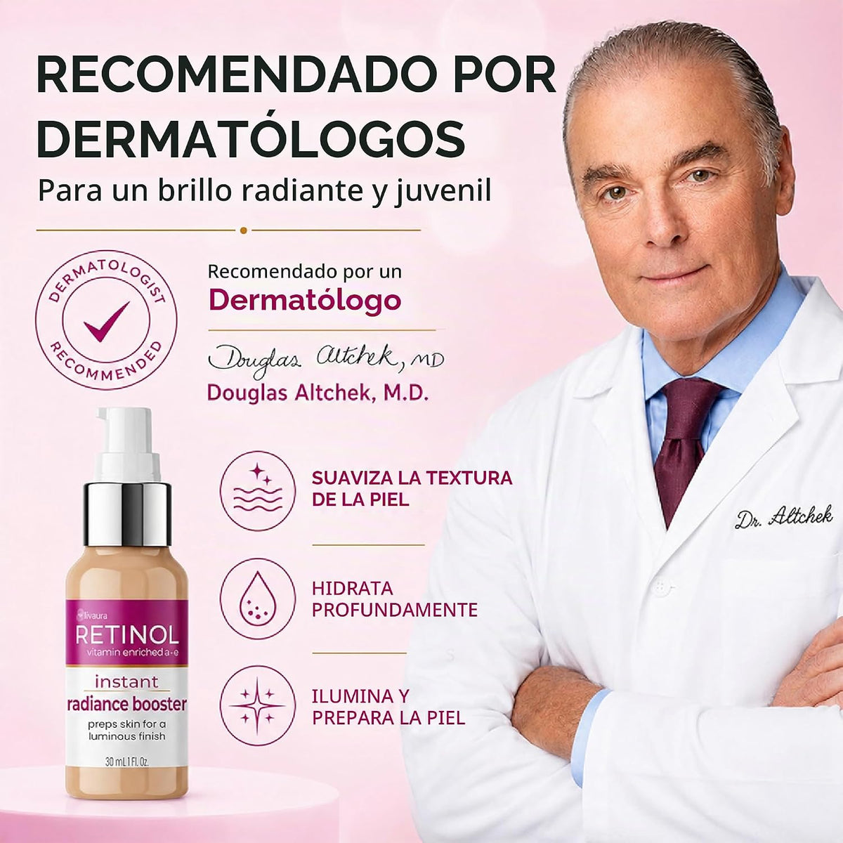 LIVAURA Retinol Radiance Booster - Suero hidratante facial | Radian...